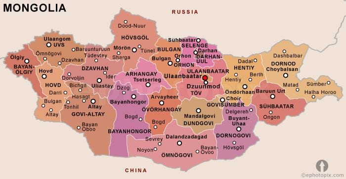 lao ако Монголија политички 