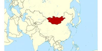 Локација на Монголија во мапата на светот