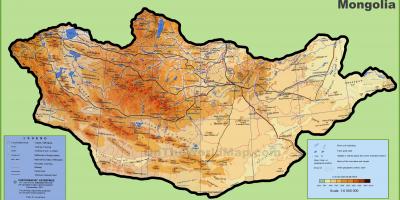 Монголија мапа на локација